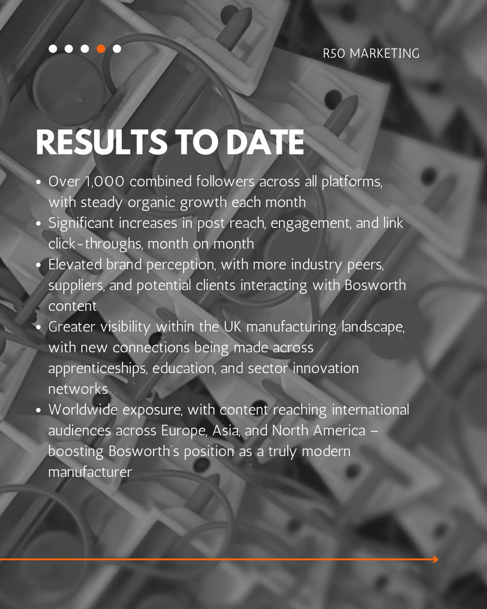 Gill told us: “You are always ahead of the curve, making us visible.”

That’s what it’s all about - visibility, credibility, and growth.

Read about our work with <a href="/Bosworth_ukmfg/">Bosworth Plastics</a> : r50marketing.co.uk/case-study-ele…
