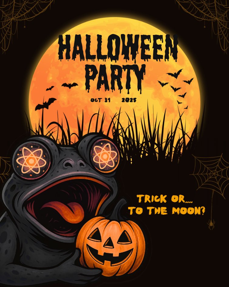 QuantumAiFrog's tweet image. I can’t help but start hyping up the upcoming Halloween 🎃👻 I won’t reveal the details yet, but our coin holders will be royally rewarded if they hit the jackpot! 👑🪙#halloween #cryptocontest #qaf