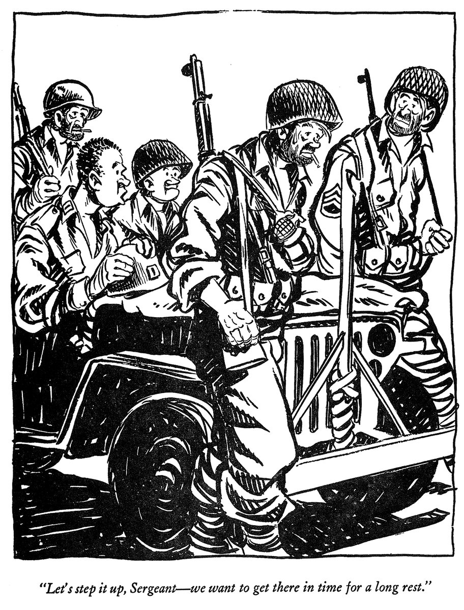 No rest yet! Start the new week with Willie &amp; Joe, by legendary WWII cartoonist Bill Mauldin, from Stripes' archives.