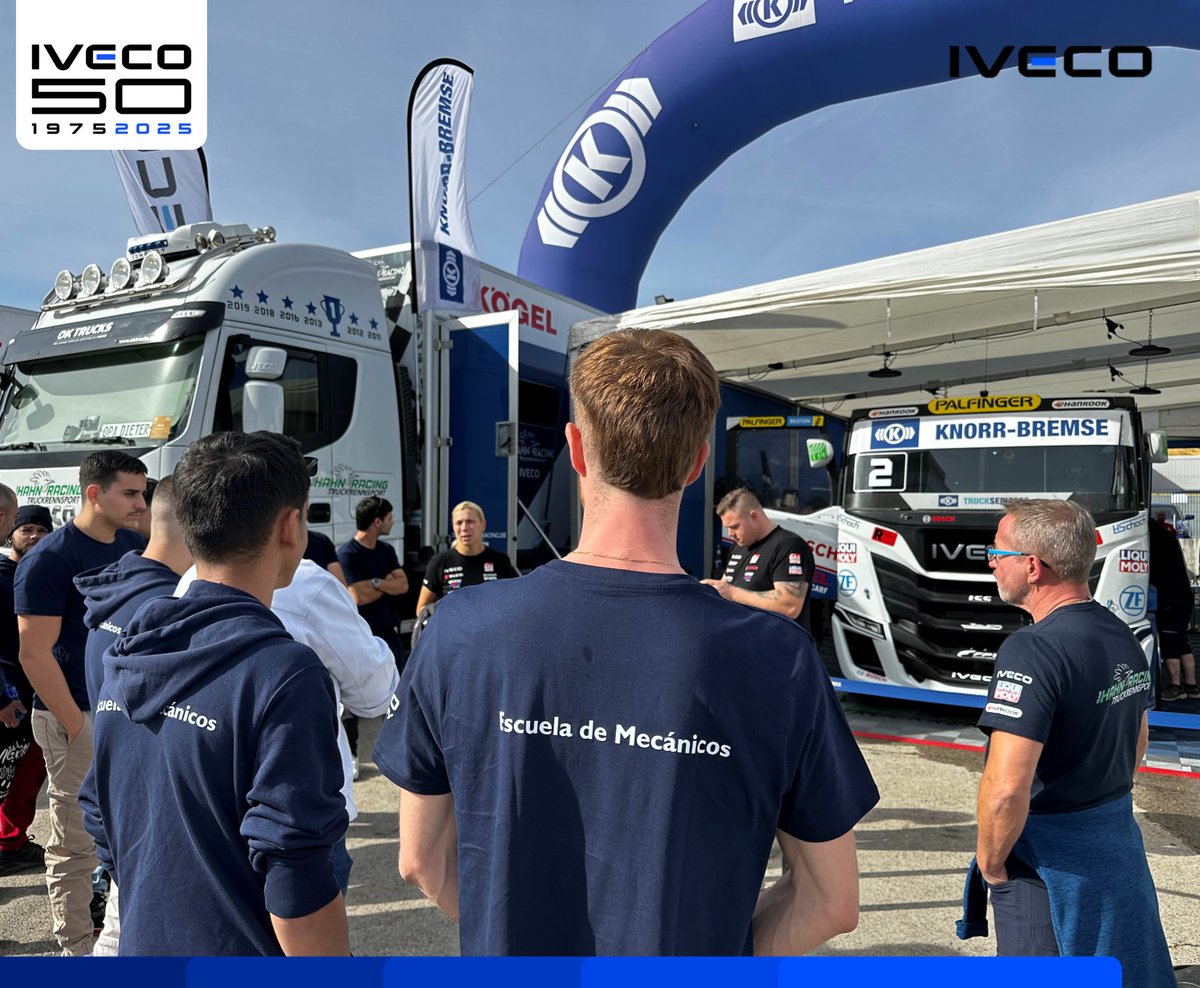 IvecoES's tweet image. Formamos el futuro del transporte con conocimiento, tecnología y pasión 💪 En el #ERTC del Jarama, nuestros jóvenes mecánicos aprenden de los expertos de @schwabentruck de IVECO sobre el terreno 🚛 👉 donde cada ajuste, y cada lección construyen la movilidad del mañana.
#IVECO
