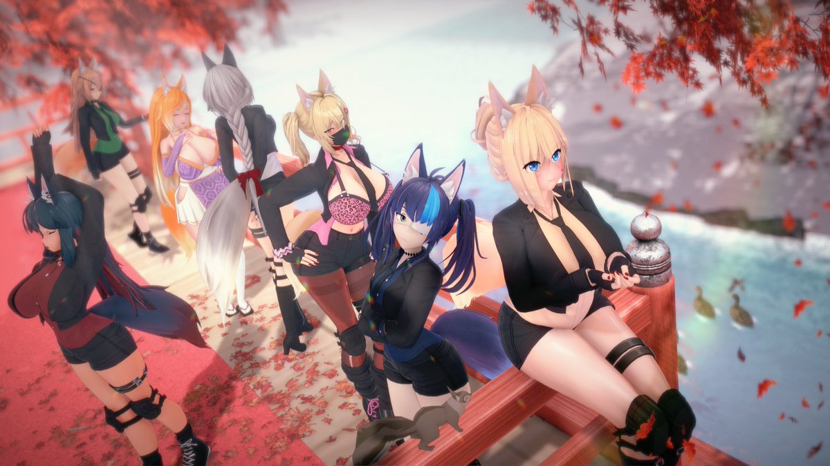 Creator_Seez's tweet photo. I used someone else's scene as the base and edited it so all these sisters fit in. https://t.co/xav36MSN5b