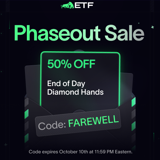 EliteTraderFund's tweet photo. It’s time to say goodbye to two of our classic evaluations: End of Day and Diamond Hands.

These accounts are being phased out to make way for an even better trading experience ahead. But before they go, we’re giving you one last chance to grab them at 50% OFF!

✅ 50% Off on End of Day & Diamond Hands

🔑 Code: FAREWELL

⏰ Promo ends on Friday, October 10th at 11:59 PM Eastern

Take advantage while you still can!