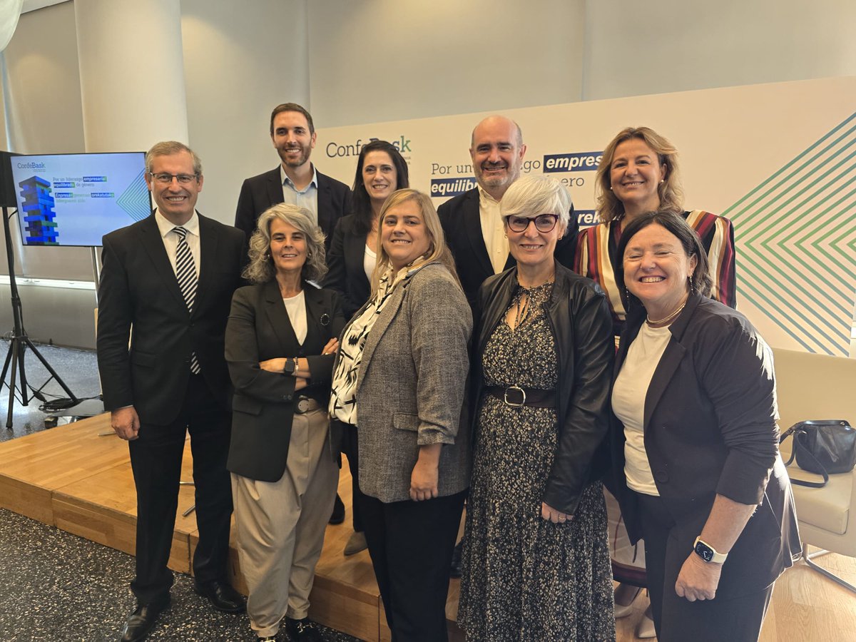 Funtsezkoa da emakumeen eta gizonen arteko berdintasuna enpresa-munduko eztabaidetan egotea. @mirenelgarresta zuzendariak <a href="/Confebask/">Confebask</a>-ek, enpresaburuen hiru lurralde-antolakundeekin batera antolatutako "Enpresan generoan orekatutako lidergoaren alde" topaketan parte hartu du.