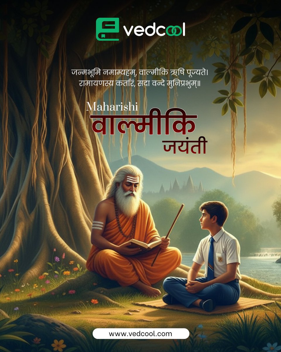 vedcoolai's tweet image. Sage of Wisdom Maharishi Valmiki Jayanti

Celebrating Maharishi Valmiki’s teachings of courage, values, and knowledge. Let’s inspire students to learn, create, and follow his timeless wisdom.

#MaharishiValmikiJayanti #Vedcool #StudentLearning #WisdomAndValues #InspireYoungMinds