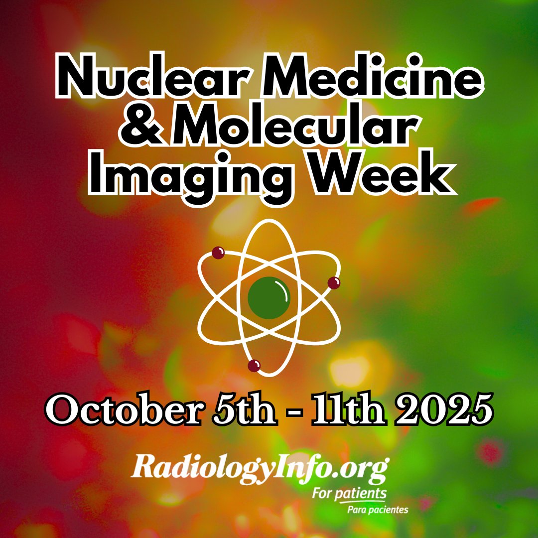 RadiologyInfo_'s tweet photo. In recognition of #NuclearMedicine and #MolecularImaging Week, we invite you to discover how nuclear medicine radiologists, physicists, technologists and nuclear pharmacists impact medicine and healthcare at https://t.co/Qb2FRIW7hb
#NucMedWeek #RadiologyInfo https://t.co/iSigBuFr4V