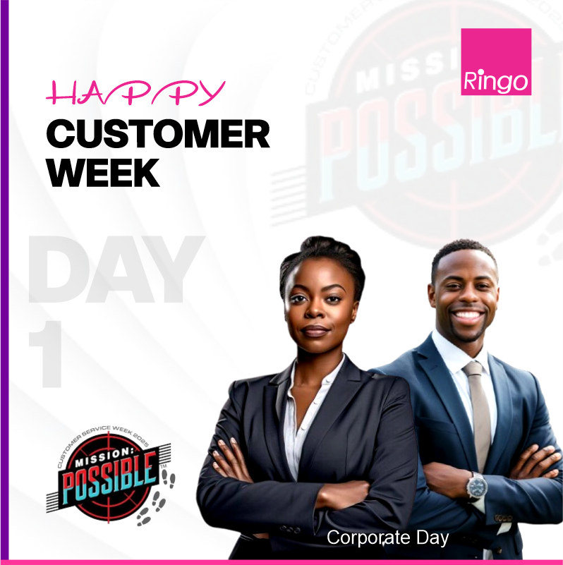 RingotelcomLtd's tweet photo. 🎉 Welcome to Customer Service Week  – Mission: Possible!

At Ringo Telecommunications, every connection counts

This week, we celebrate service excellence, innovation &amp; trust that make the impossible possible! 💪✨

#CSWeek2025 #RingoTelecoms https://t.co/9OchV3Umzb