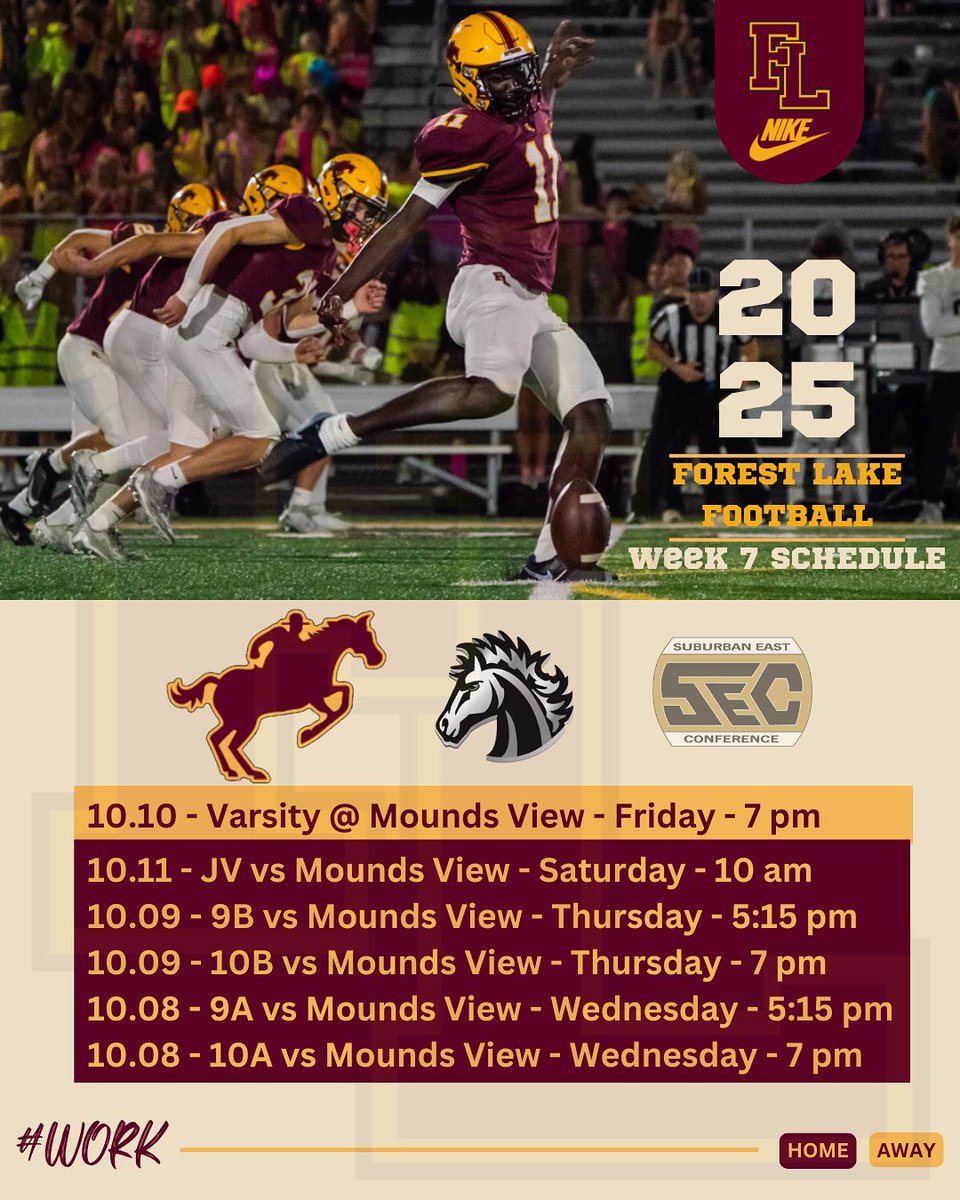 Another big week ahead vs Mounds View! #WORK