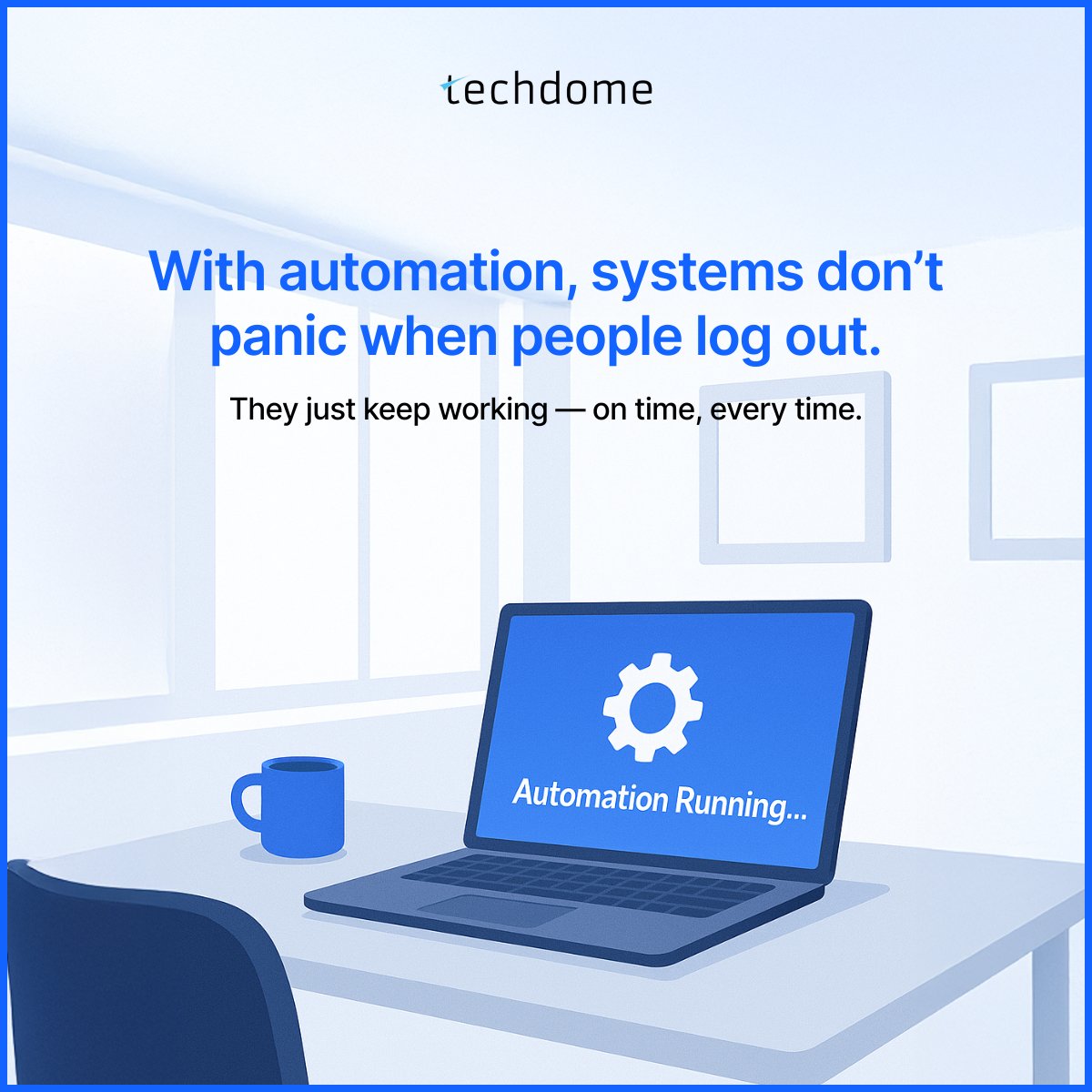techdomesolves's tweet image. If your workflow fails at 6 PM on Friday — it’s not bad luck. It’s a bad design.

We’ve all been there. The system breaks right before the weekend. The “quick fix” turns into a full-blown firefight.

Good #automation doesn’t panic when people log off. It keeps running — quietly,…