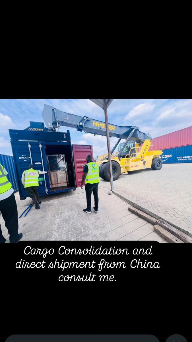 khadambi_allen's tweet photo. For Cargo Consolidation Direct Shipment from China and Dubai, Sourcing/providing suppliers, door to door deliveries please consult via inbox, for further details @Globetrot logistics. https://t.co/kJy3HhBhjo