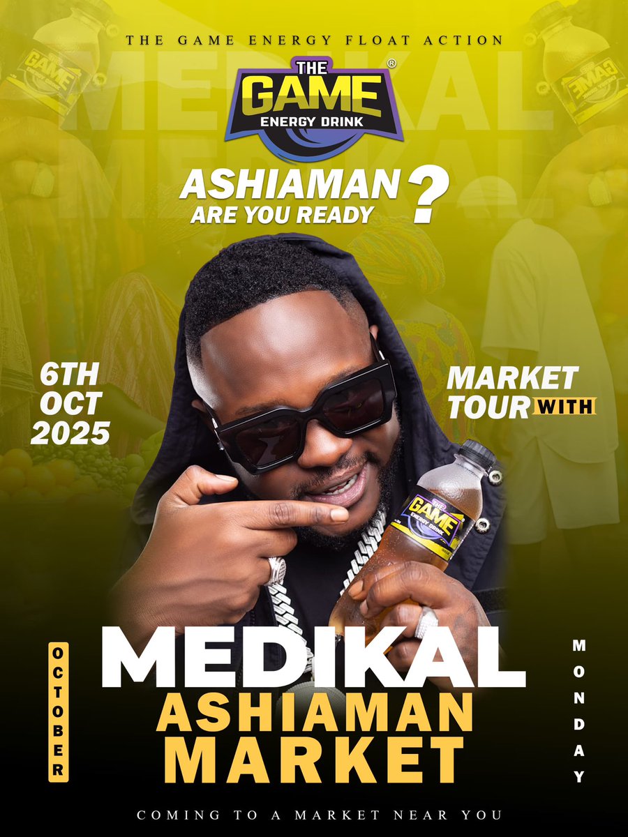 Medikalbyk's tweet image. I de enter Ashiaman today with @GameEnergyDrink 🔥🔥