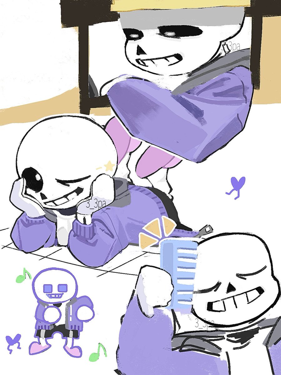 サムライサンズ様 自作AU】サムライサンズファイト 第二途中経過版 #sans