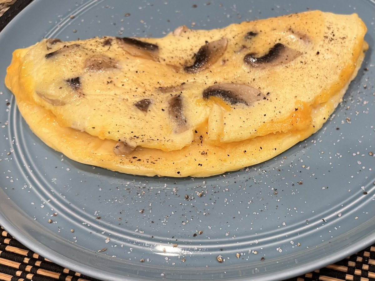 Keeping it simple with shrooms and cheddar.