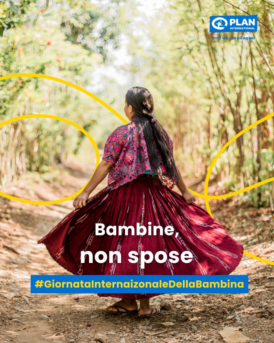 In occasione della Giornata Internazionale della Bambina, oggi 11 Ottobre, Plan International rinnova il suo impegno per porre fine ai matrimoni infantili, una violazione dei diritti che continua a privare milioni di ragazze della libertà, dell’infanzia e del futuro che meritano.