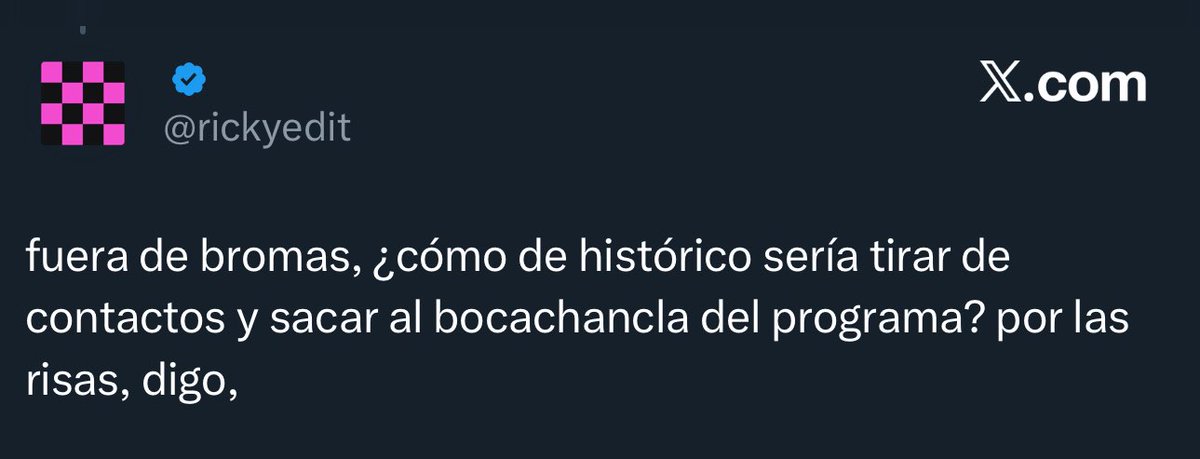 y0urelosingme's tweet photo. JAJAJAJAJAJAJAJAJAJAJA el friki de ricky edit cree tener el minimo poder como para que expulsen a tinho de OT por favor jajajajajajaja siempre un feo con delirio de grandeza #OTDirecto6O https://t.co/hCT3g9nl5G