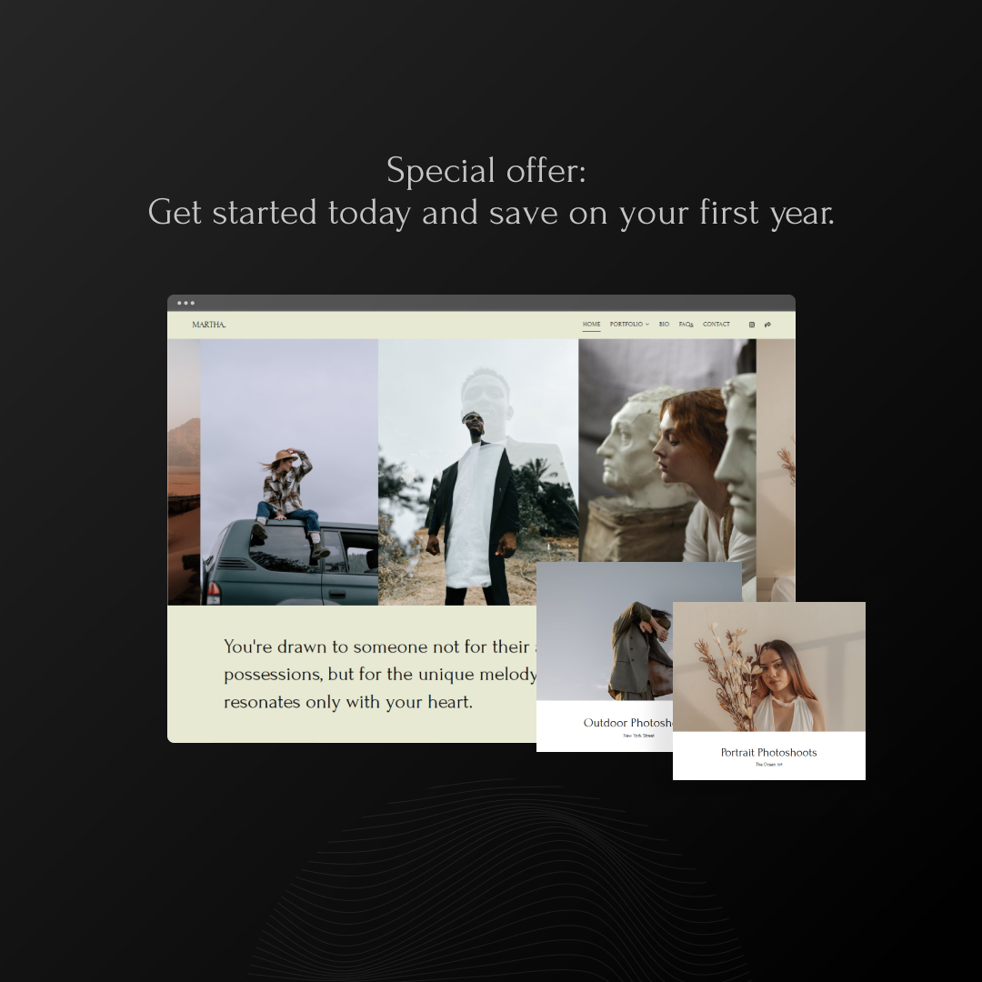 ⚡ Special offer: Get started today and save on your first year. 👉 Explore: pixpa.com/?via=social