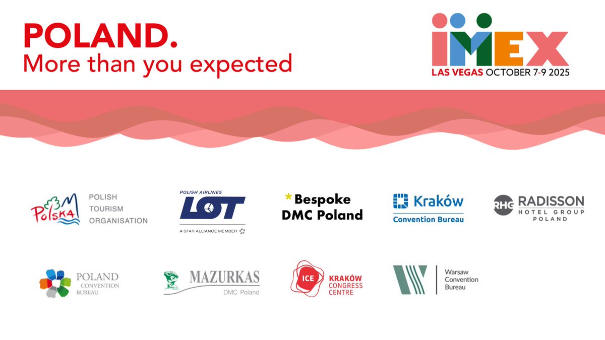 🇵🇱 IMEX America 2025 - are you ready for this? Poland Brings Inspiration and Industry Leaders to Las Vegas 🇺🇸

meetings.poland.travel/poland-brings-…

#PolandCVB #IMEX25 #IMEXamerica #Eventprofs <a href="/POT_GOV_Pl/">POT_GOV_PL</a> <a href="/IMEX_Group/">IMEX</a> #eventprofsPL #lasvegas
