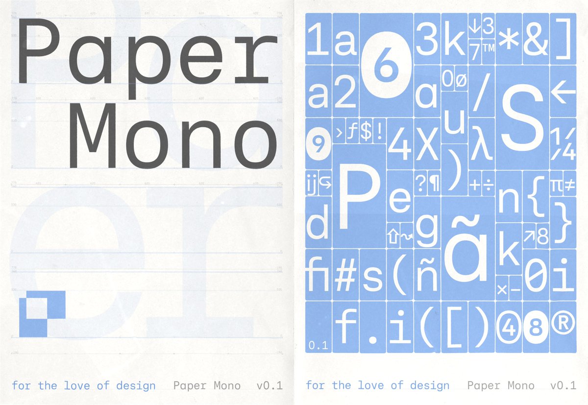 vladyslavmoroz's tweet image. Introducing Paper Mono: a beautiful monospace font for design and code.
Get the download and more details in the thread.