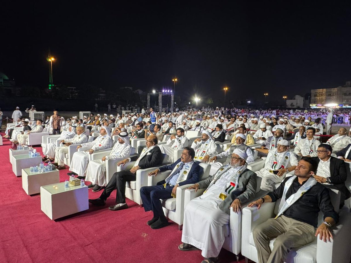 Addressing the Grand Tolerance Conference, organised as part of the Dubai Grand Milad Silver Jubilee at Hor Al Anz, Dubai, was a truly inspiring experience.

I am deeply honoured to receive the Grand Tolerance Award, presented by Dr. Mohammed Saeed Al Kindi, Former Minister of