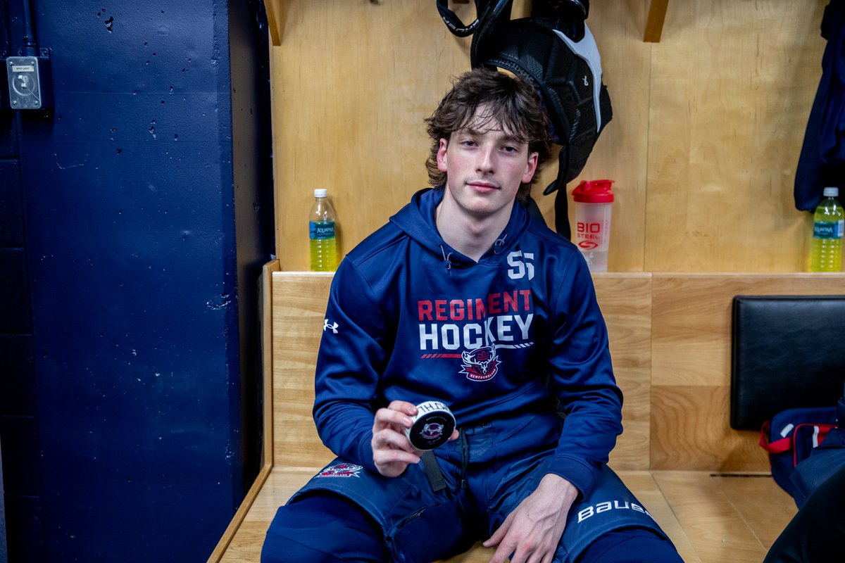 nlregiment's tweet photo. Not a bad Sunday to be named Ben😅

First goal in the @QMJHL for rookies Benjamin Girard and Ben Veitch yesterday!

Unite. Inspire. Defend. https://t.co/4IxJZo4ezn