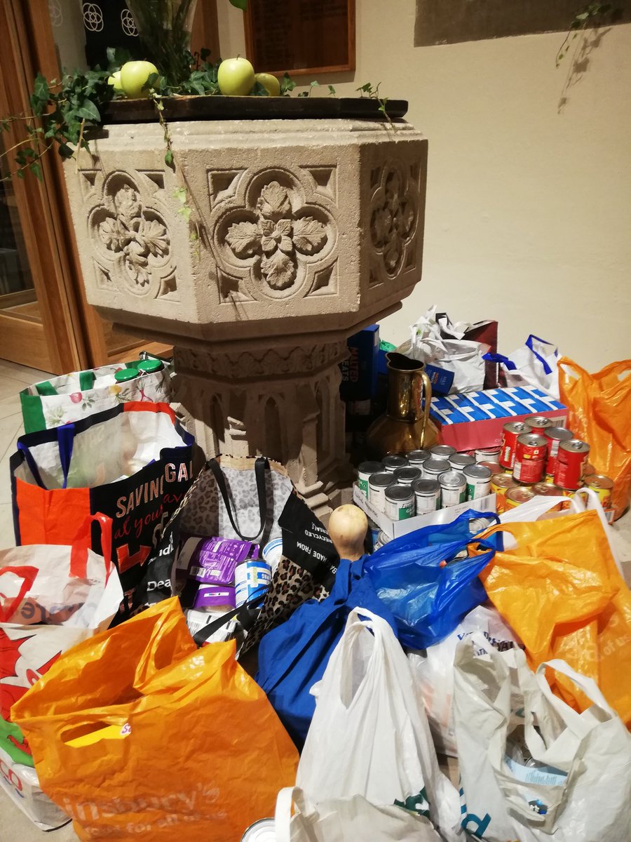 pratten27's tweet photo. An amazing Harvest Festival. Thank you to all who donated so generously to support the work of Raven House Trust, with over £170 raised on the day. Thank you to the fabulous flower ladies for decorating the church and the Church Action Team for preparing  an incredible lunch. https://t.co/xMYpE0L2ch