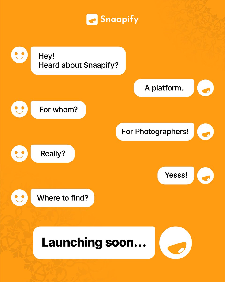 snaapify's tweet photo. Every moment tells a story. Who will capture yours?

Snaapify is coming soon to connect you with talented professionals

#Snaapify #ComingSoonIndia https://t.co/cpKIntREfx