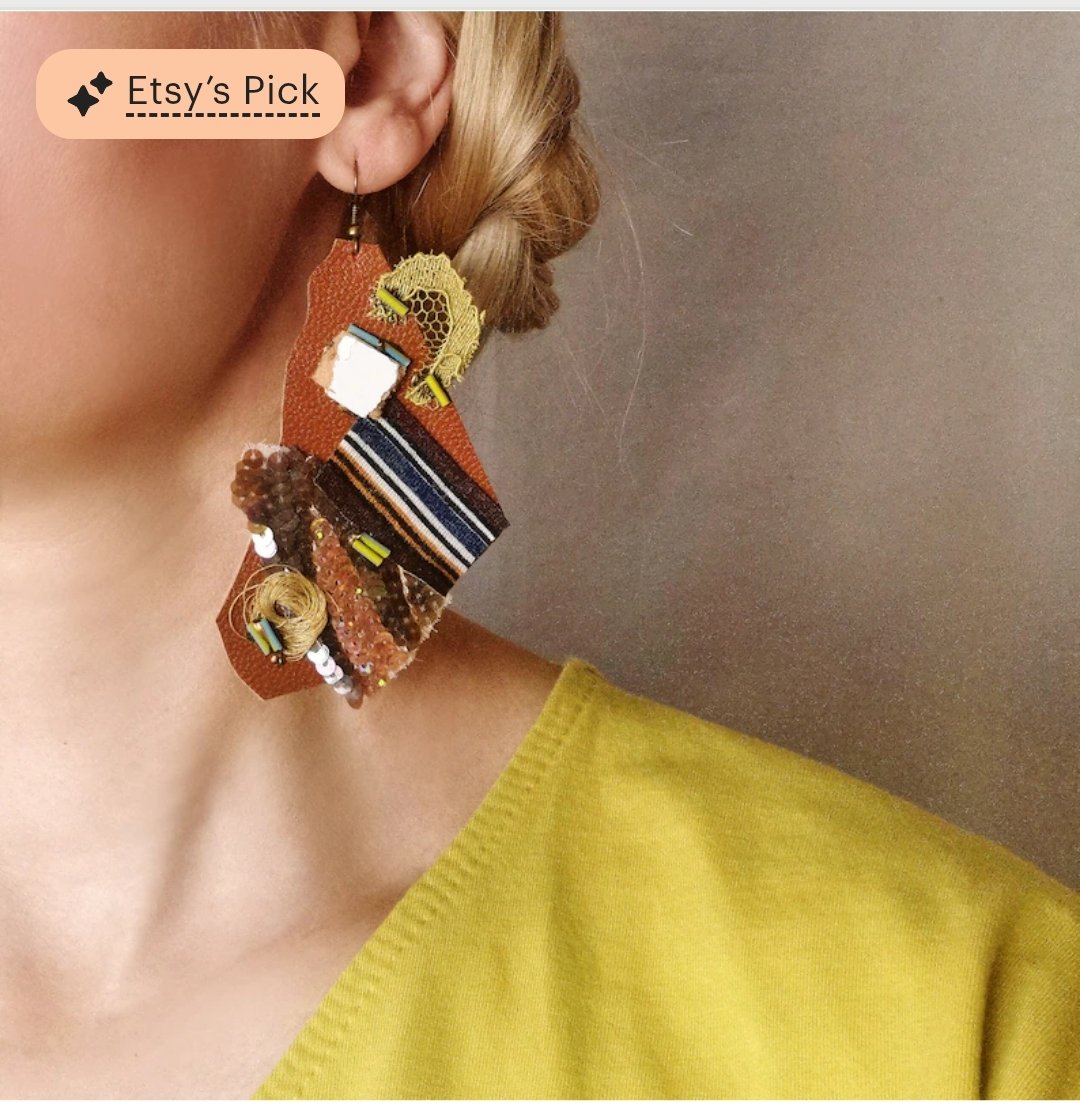 ElyseeartD's tweet photo. Etsy's editor pick 🩵Boho Leather Dangle Earrings-Eclectic Mixed Media Jewelry by Elyseeart Original©
Shop the style now 🛒
https://t.co/wbX29FZEyQ
#elyseeart #etsyshop #etsypick #MixedMediaFashion #earingslove #autumnfashion #octoberfinds #fallearrings #ShopNow #ShopSmall https://t.co/Tziw01bEd6