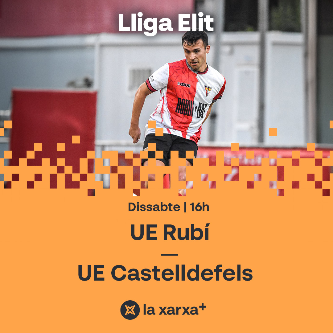 🔜 Dissabte a l'#EnjocTV (16h)...

🏆 Cita amb la #LligaElit!
⚽️ <a href="/UERubi/">Unió Esportiva Rubí</a> 🆚 <a href="/uecastelldefels/">UE Castelldefels</a>

✈️ Dos habituals de la categoria es troben a la 4a jornada!

📺💻📱📡 A <a href="/laxarxames/">La Xarxa+</a>!

#futbolcat