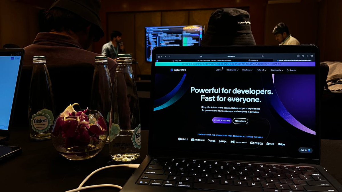 cs_aashish's tweet image. 📍Great time at Solana Apex, BKC with @hackerhouses awesome folks 👾
@imtkarn
@kirat_tw @SuperteamIN @100xDevs @solana
