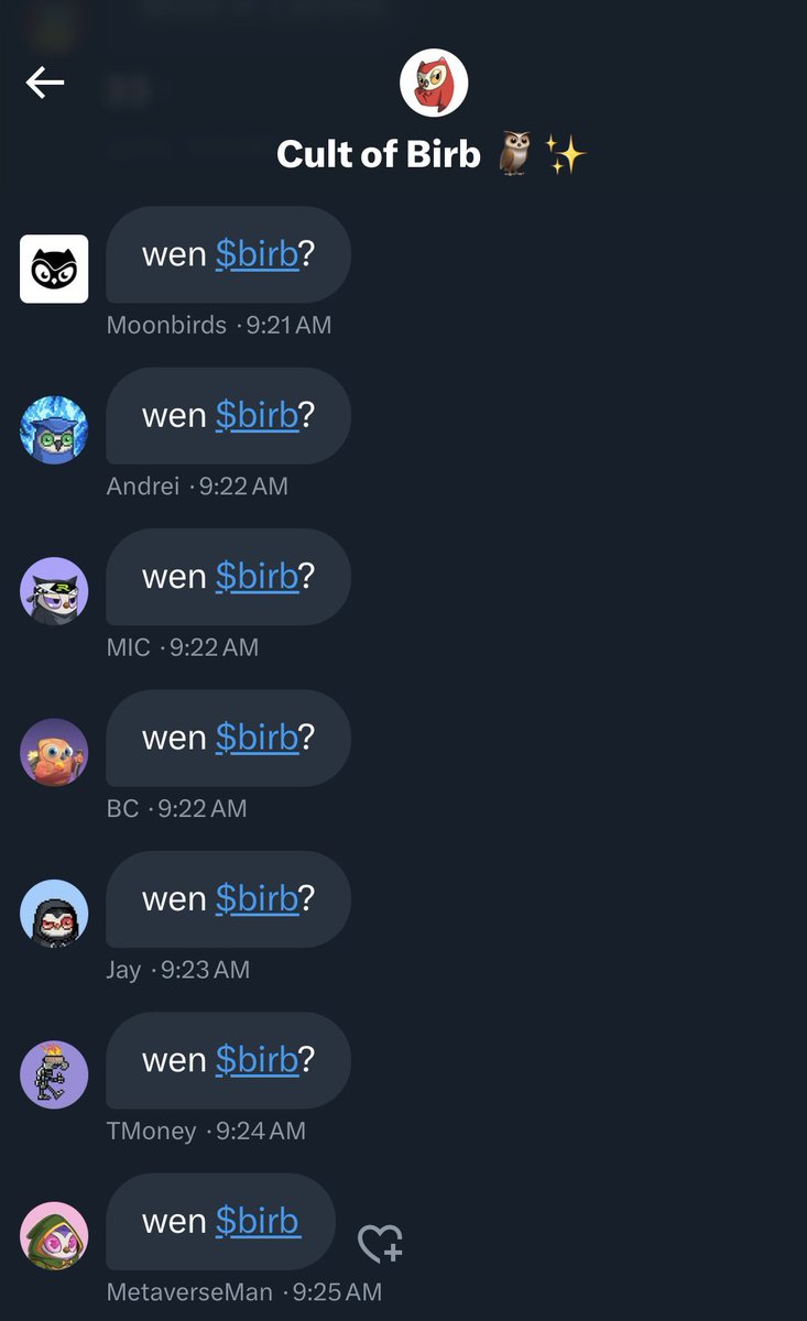 wen $BIRB?