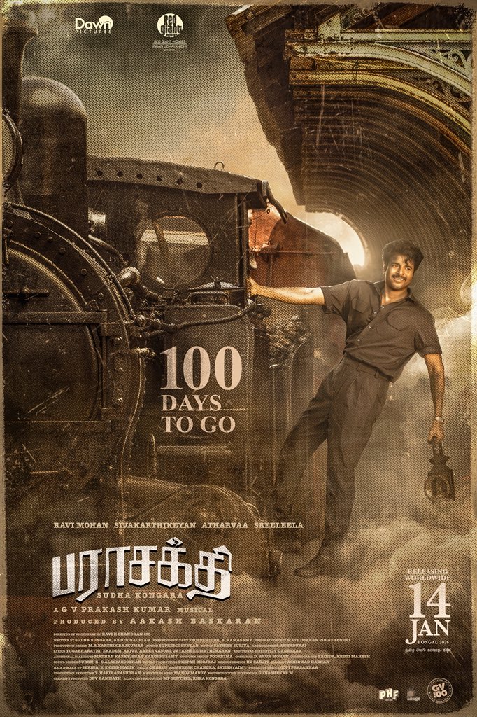 shabirxsk's tweet image. 100 days to go 😍❤️ 
#Parasakthi #ParasakthiPongal