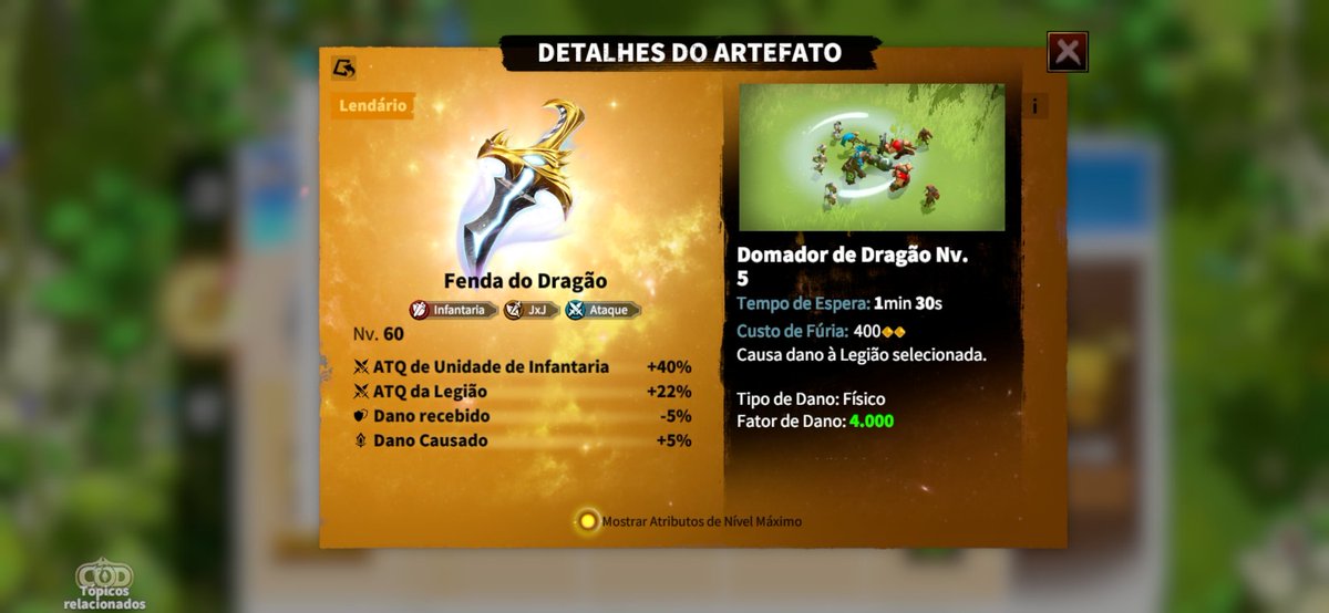 netosaimonsilva's tweet photo. Artefatos do legado do titã Call of Dragons. PART 1 https://t.co/g0C5Bm2Nq1
