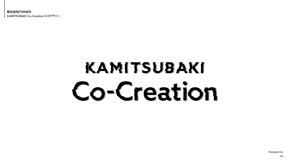 nioin_design's tweet photo. 【works】
 株式会社THINKR様よりご依頼いただき、KAMITSUBAKI STUDIOが運営する日英Discordコミュニティ『KAMITSUBAKI Co-Creation』のロゴを制作いたしました。  
神椿が持つ世界観をシンプルなスタイルで落とし込みました。
ありがとうございました！ https://t.co/cflDOwxfPR