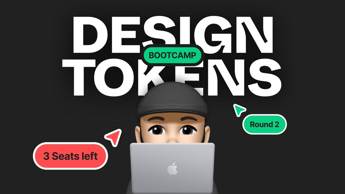 Osama_ElDrieny's tweet image. مش باقي غير 3 مقاعد بس في كورس Design Tokens 🎨
الكورس اللي بيشرح إزاي تبني نظام توكنز احترافي في Figma وتربطه بالديزاين سيستم بتاعك 👨💻
التسجيل هيقفل أول ما الأماكن تخلص، فلو ناوي تبدأ… دلوقتي هو الوقت الصح 💥
احجز مكانك دلوقتي: osamaeldrieny.com/courses/design…