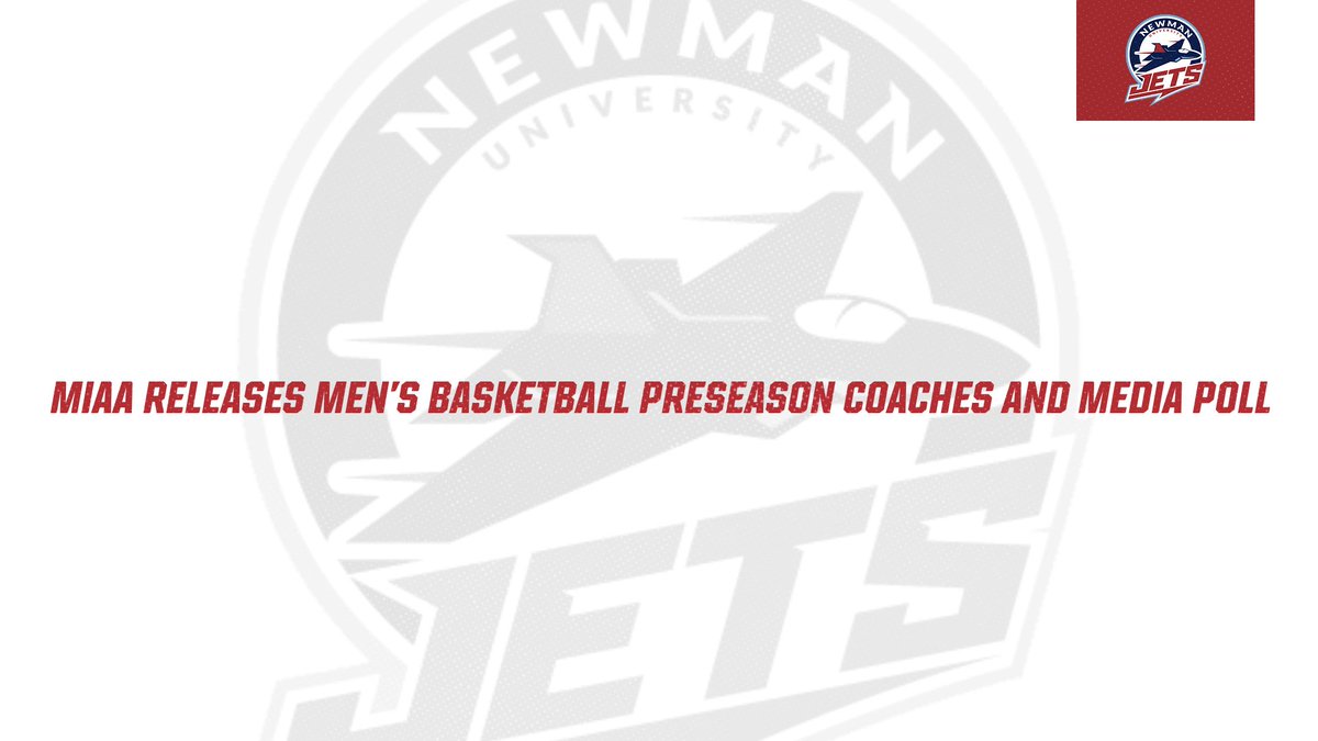 Newman Athletics (@newmanjets) on Twitter photo MIAA releases Men’s Basketball preseason coaches and media poll
📝bit.ly/3VQuVkI 
#JetPower MIAA releases Men’s Basketball preseason coaches and media poll
📝bit.ly/3VQuVkI 
#JetPower