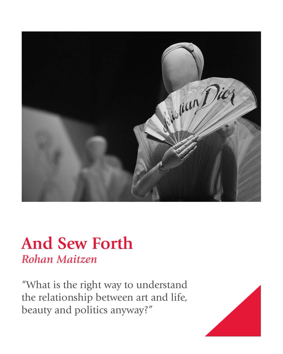 “What is the right way to understand the relationship between art and life, beauty and politics anyway?” 

<a href="/RohanMaitzen/">Rohan Maitzen</a> reviews Katherine Ashenburg’s latest novel, “Margaret’s New Look,” a political fashion mystery published by <a href="/KnopfCA/">Knopf Canada</a>.
reviewcanada.ca/magazine/2025/…