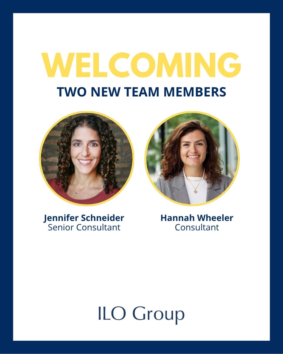 🚨 The <a href="/WeAreILO/">ILO Group</a> team is growing! Thrilled to welcome ✨Jennifer Schneider (Sr. Consultant) &amp; ✨Hannah Wheeler (Consultant)—leaders turning bold ideas into results for students. Welcome to #ILOImpact!

<a href="/juliarafalbaer/">Julia Rafal-Baer</a> <a href="/lsmithnepsky/">Laura Smith</a> <a href="/cfig842/">Cerena Parker</a> <a href="/LaraDallman/">Lara Dallman Weiss</a>