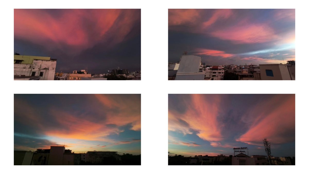 sriloganathan6's tweet image. #HyderabadSky: Shades of pink, orange, and serenity.

#Hyderabad #September #Evenings #Sky