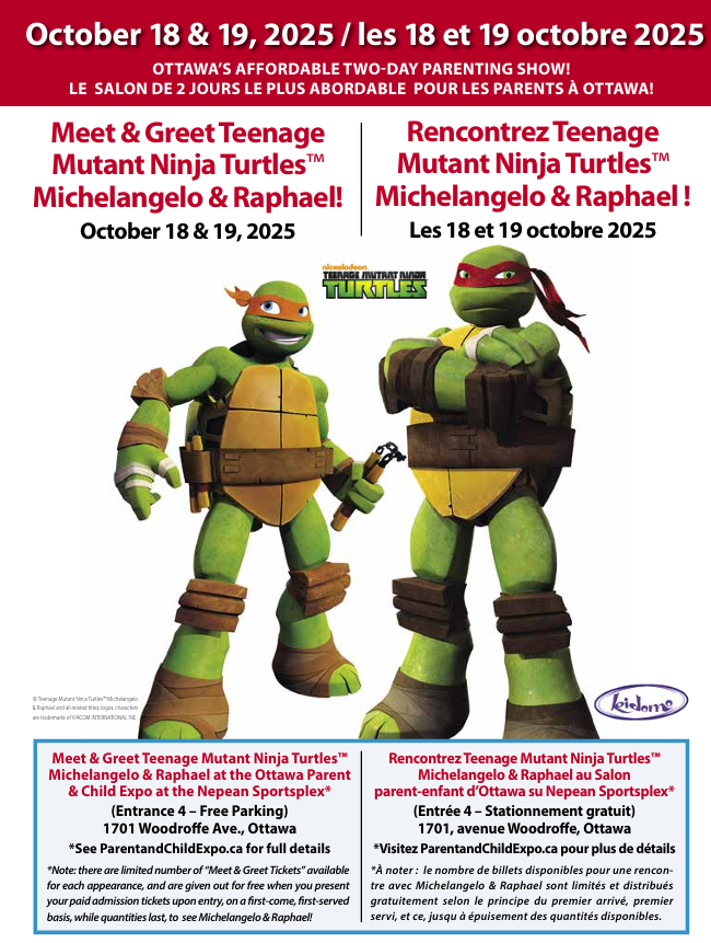 Just 2 weeks away! Save the date! October 18 &amp; 19, 2025! A fun &amp; informative weekend for the whole family @ Nepean Sportsplex. Visit with local parenting experts, enjoy the family fun! Tickets at the door or online at ParentandChildExpo.ca/tickets Free Parking #Ottawa #Kids # Families