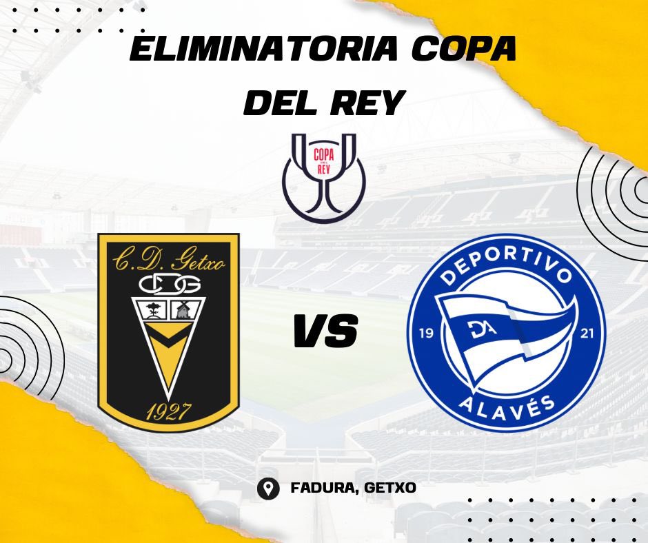 Ya tenemos rival para #CopadelReyMAPFRE , nos enfrentamos al <a href="/Alaves/">Deportivo Alavés</a> . A pesar de ser difícil vamos a dar guerra! Aupa Getxo!!🐝🐝🖤💛🖤💛