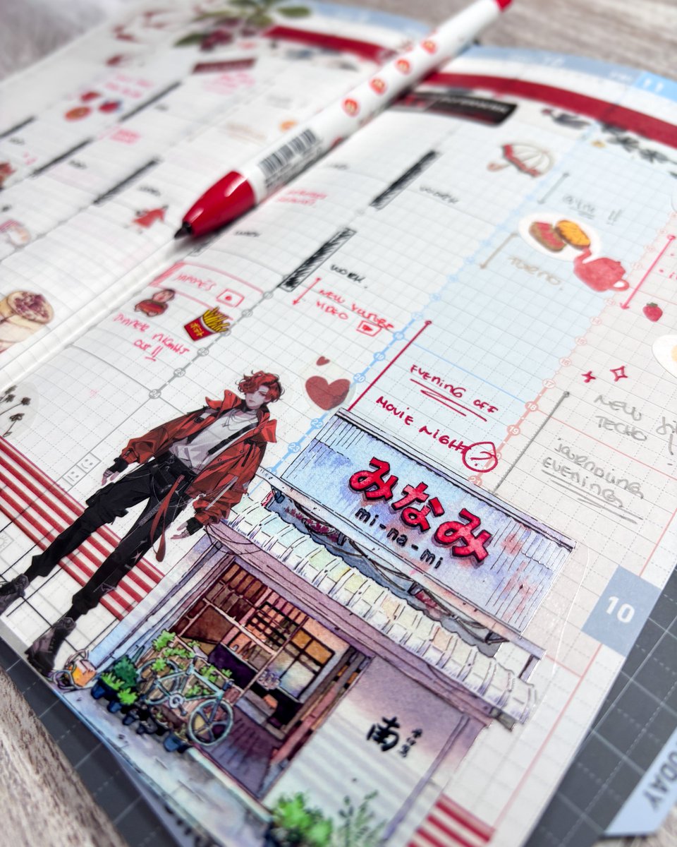 I_am_Esteta's tweet photo. Last spread in my current planner ❤️.
No specific reason for this red theme—just followed my heart.
I am beyond excited to start a new chapter with fresh planners for this next year 🗓️✨ 
#plannercommunity #weeklyspread. https://t.co/00Ohgk9W5E