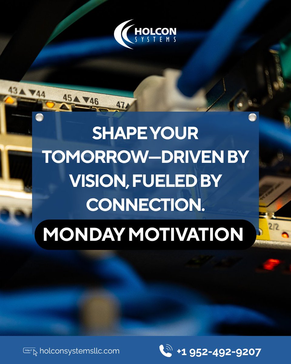 exciscokit's tweet image. Shape your tomorrow—driven by vision, fueled by connection. Every step you take today builds the foundation for a brighter, bolder future. 

#holconsystems #networkingsolutions #ithardware #networkefficiency  #businessconnectivity