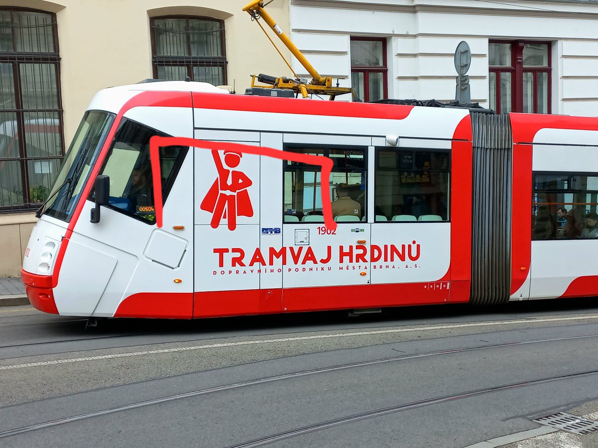 Super Adam Hrdina's last-minute save for <a href="/FCZbrojovkaBrno/">FC Zbrojovka Brno</a> vs Ústí now commemorated on <a href="/DPMBofficial/">DPMB</a> vehicles.