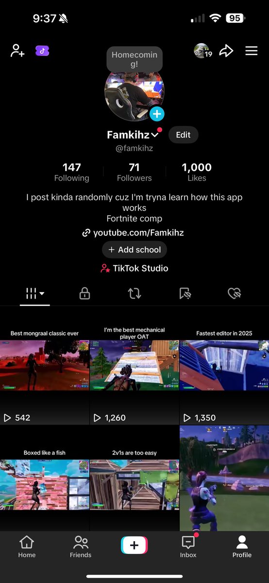 1k likes on tiktok lets go. Starting from somewhere