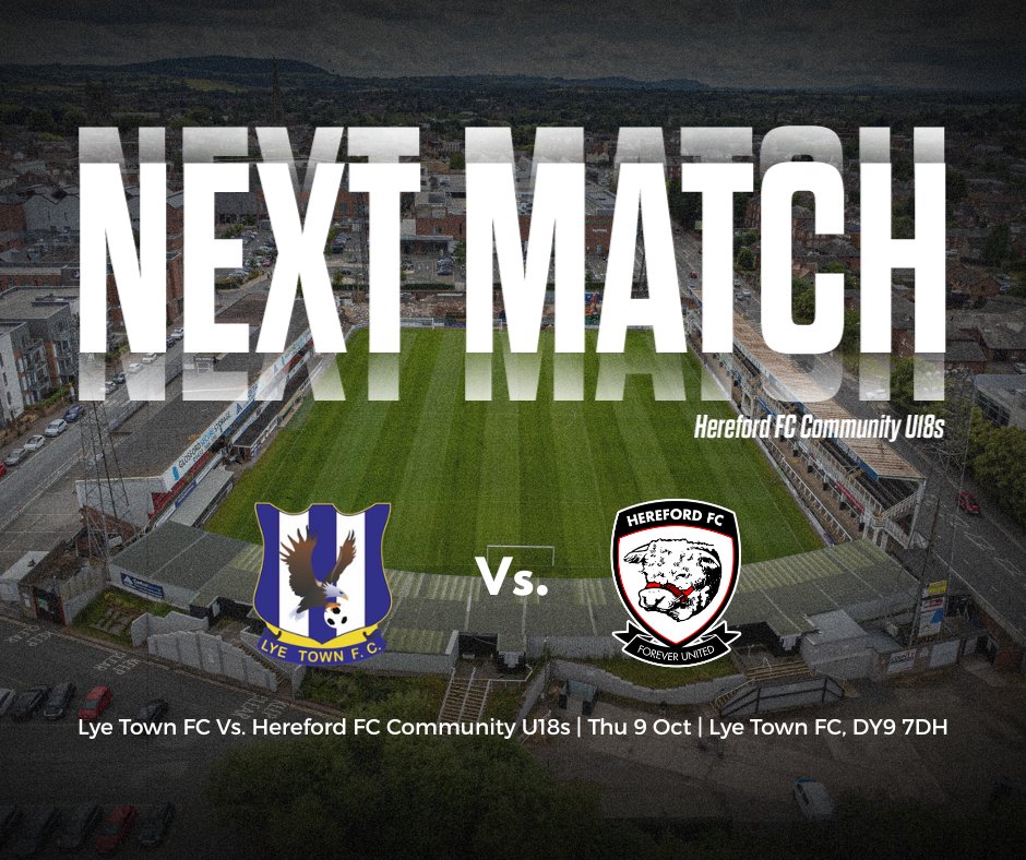 Back in action on Thursday with a trip to Lye Town. ⏩

Make sure to show the Community U18s your support in their next Midland Floodlight league match. 🙌
#COYW | #OurCity