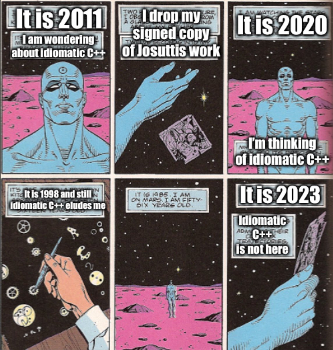 learntToCode's tweet image. The year is 2025. I am searching for idiomatic C++.