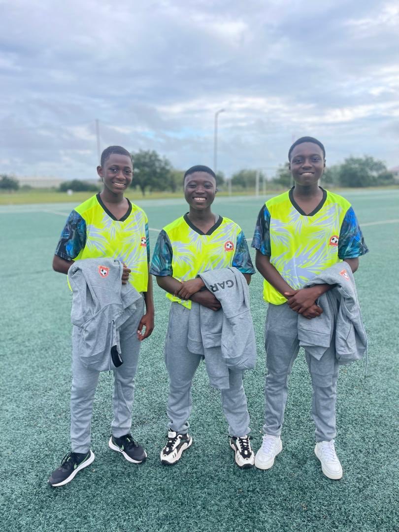 RidgeCityFC's tweet photo. 🥳 𝐂𝐎𝐍𝐆𝐑𝐀𝐓𝐔𝐋𝐀𝐓𝐈𝐎𝐍𝐒! 🥳

We’re beyond proud of our very own Nureeyatu Amadu, Ethel Amoakoah, and Vida Adu Boafo for earning a spot on the Greater Accra Regional Football Association (GARFA) U-15 Girls Team! 💪🏿💙💛

Go make us proud at the Elite U-15 Girls Championship in Prampram — the whole Ridge City family is cheering you on! 🙌🏿⚽

#RCFCW #RCA #WeDontPlay