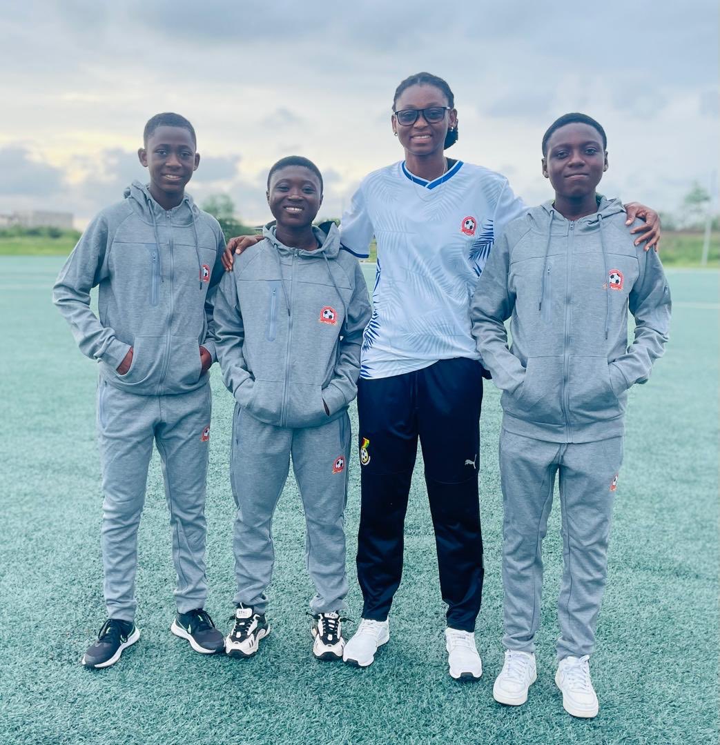 RidgeCityFC's tweet photo. 🥳 𝐂𝐎𝐍𝐆𝐑𝐀𝐓𝐔𝐋𝐀𝐓𝐈𝐎𝐍𝐒! 🥳

We’re beyond proud of our very own Nureeyatu Amadu, Ethel Amoakoah, and Vida Adu Boafo for earning a spot on the Greater Accra Regional Football Association (GARFA) U-15 Girls Team! 💪🏿💙💛

Go make us proud at the Elite U-15 Girls Championship in Prampram — the whole Ridge City family is cheering you on! 🙌🏿⚽

#RCFCW #RCA #WeDontPlay