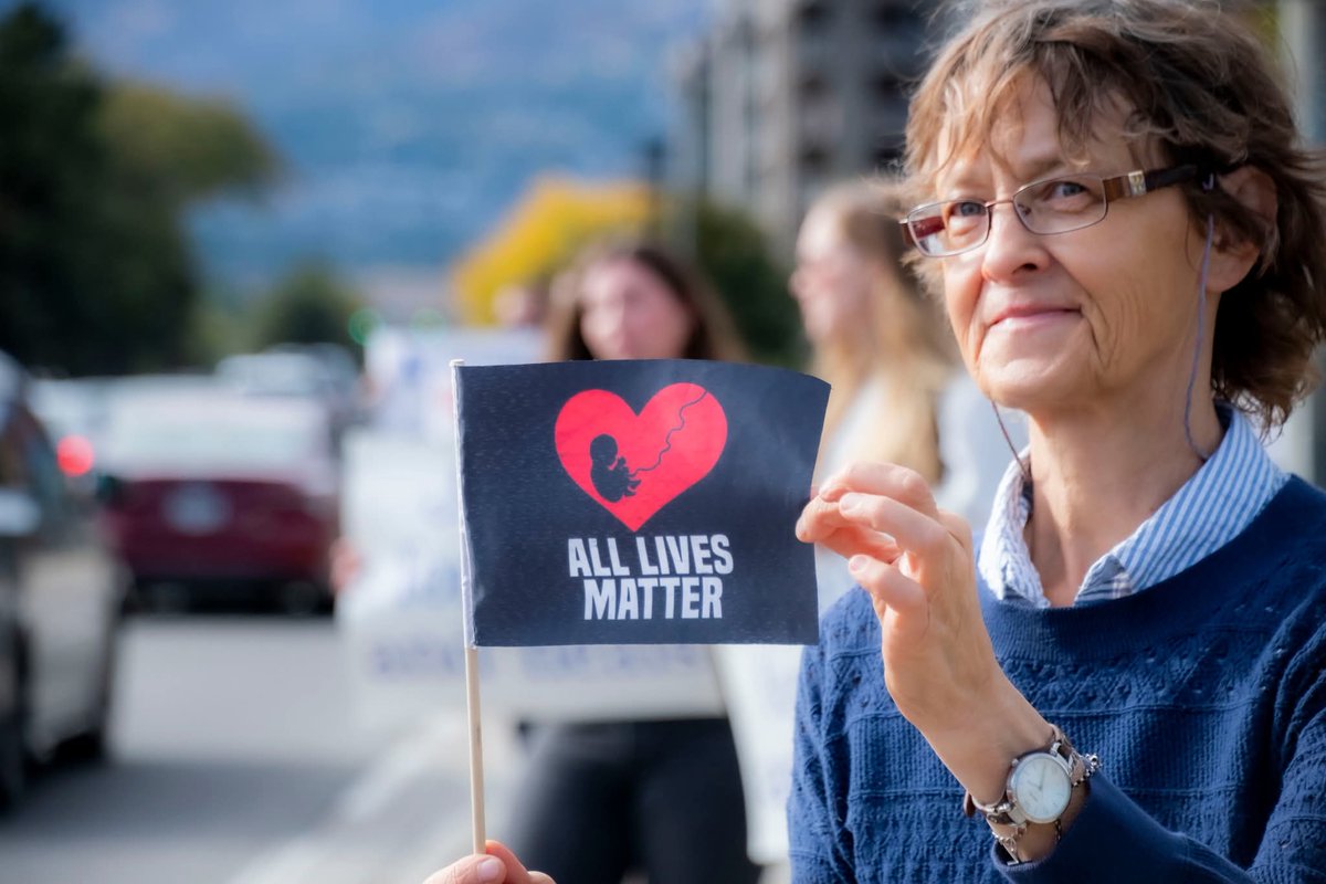 Krista_Krohn's tweet photo. Huge Turnout for Life Chain 2025 in Kelowna!
A massive crowd of 475 people participated in the Kelowna Life Chain on Sunday, more than double the 210 who came out just one year ago.
Several people commented on the "Charlie Kirk effect," the reaction to the horrible assassination of Turning Point USA's Charlie Kirk, as one reason for the increased turnout. Kirk was a passionate defender of the unborn who was not averse to publicly speaking out on their behalf, and his shocking death has certainly motivated Christians around the world to be more vocal and bold.
There was, however, another factor at play in Kelowna today: the "Praxis effect." Praxis is a Kelowna-based Christian church holding Sunday services at the downtown Rotary Centre for the Arts.
Their leadership team, headed by Pastor Josh Dool, has caught fire for the cause of life and was instrumental in inspiring many, perhaps as many as half of all those in attendance, to come out to Life Chain. Kelowna Right to Life is very grateful for Praxis' involvement and promotion of Life Chain 2025!
People of all ages and backgrounds came out today, including several church leaders, priests, and pastors. Notably missing was local media. It seems castanet, the Courier, Global TV and anyone else in local leftist media couldn't be bothered to report on nearly 500 people, probably the largest public demonstration of the year in Kelowna. Go figure. Your bias is showing!
Thank you to absolutely everyone who attended Life Chain 2025. Keep speaking on behalf of the unborn throughout the year, and we'll see you at Life Chain 2026!