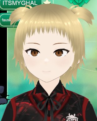 trying 3d modelling! 

left is after subtly shading the textures,
right is using the premade vroid textures