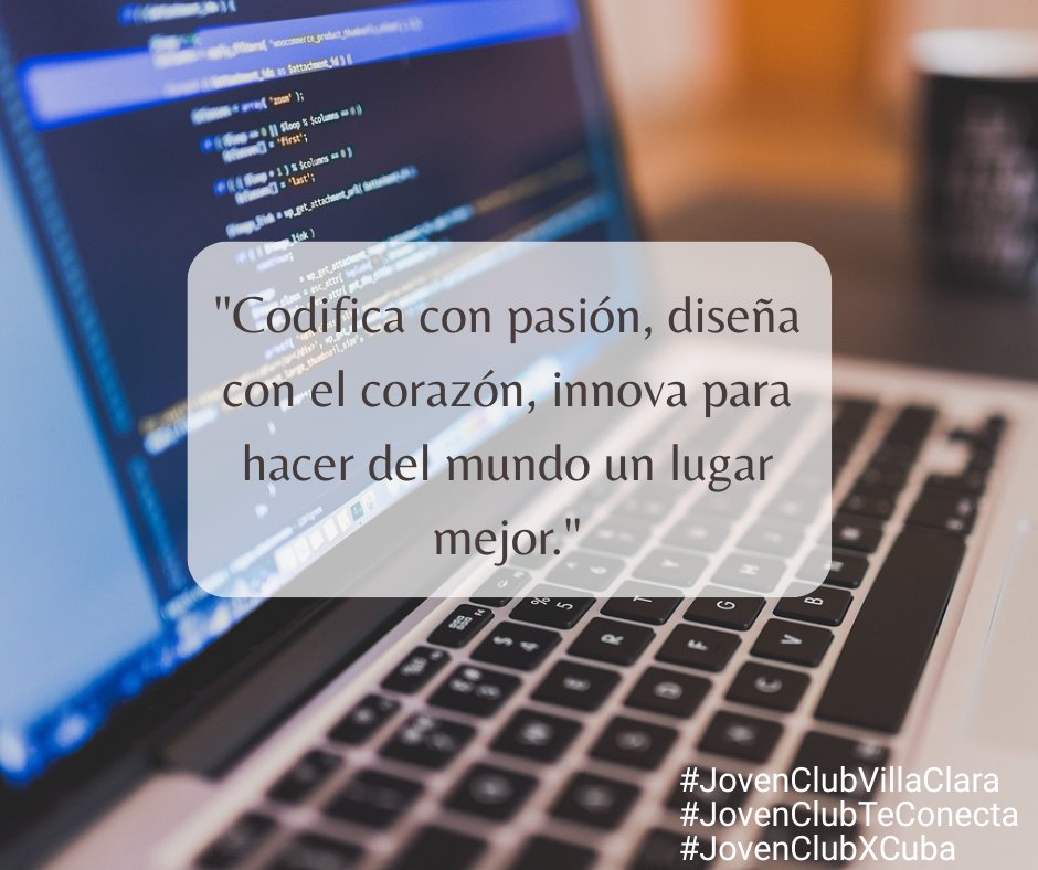 Buen Día🌞☕️
 #JovenClubTeConecta #JovenClubXCuba